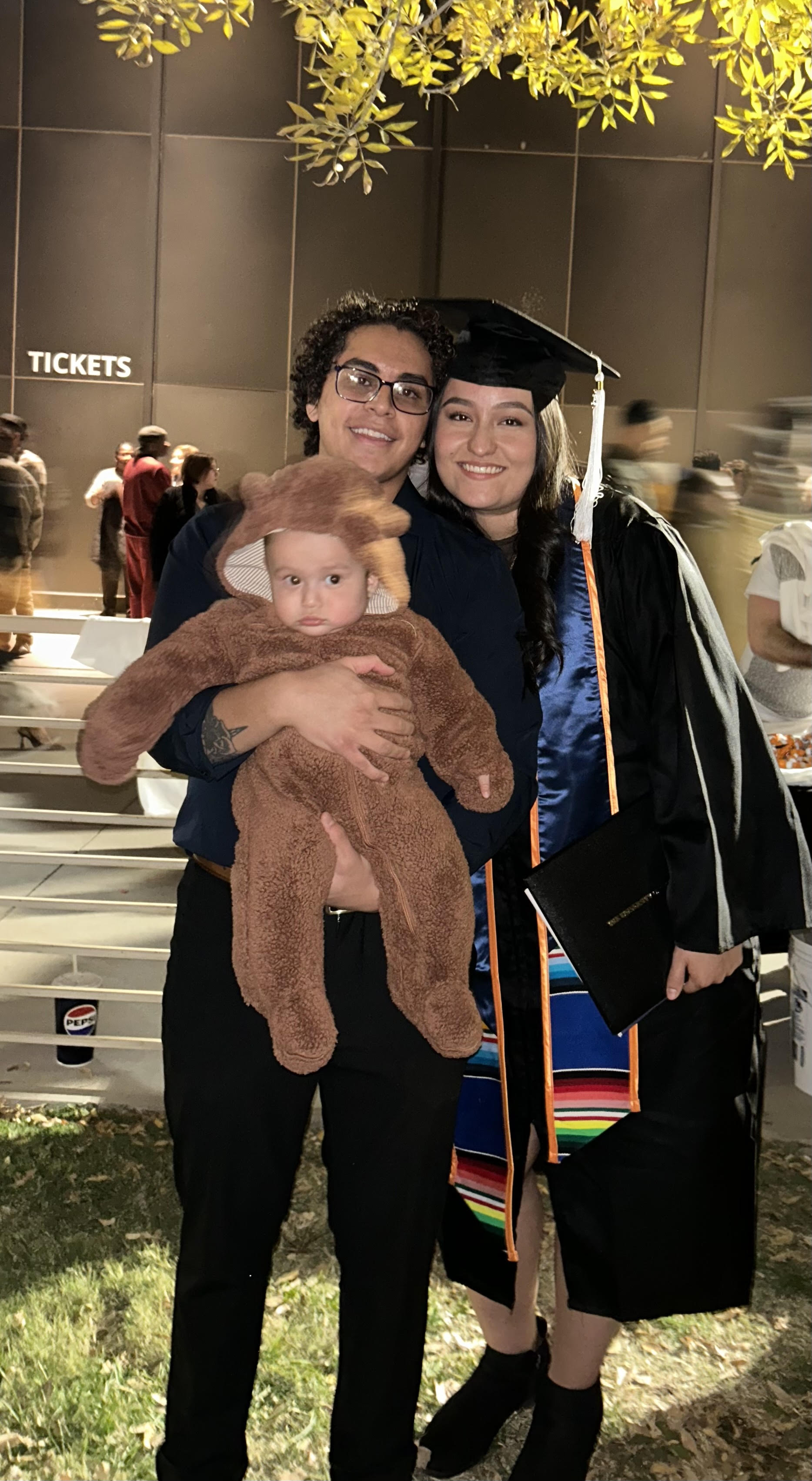 Pedro and family at graduation